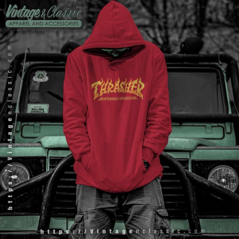 Thrasher Magazine Fire Logo Hoodie Thrasher Magazine Fire Logo Hoodie