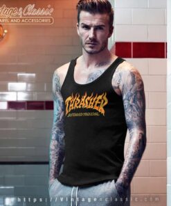 Thrasher Magazine Fire Logo Tank Top Racerback