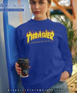 Thrasher Magazine Flame Logo Sweatshirt