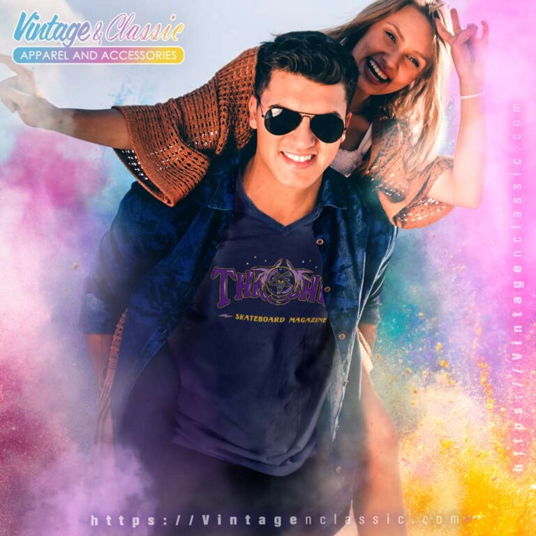 Thrasher Magazine Fortune Dark V Neck TShirt Thrasher Magazine Fortune Dark V Neck TShirt