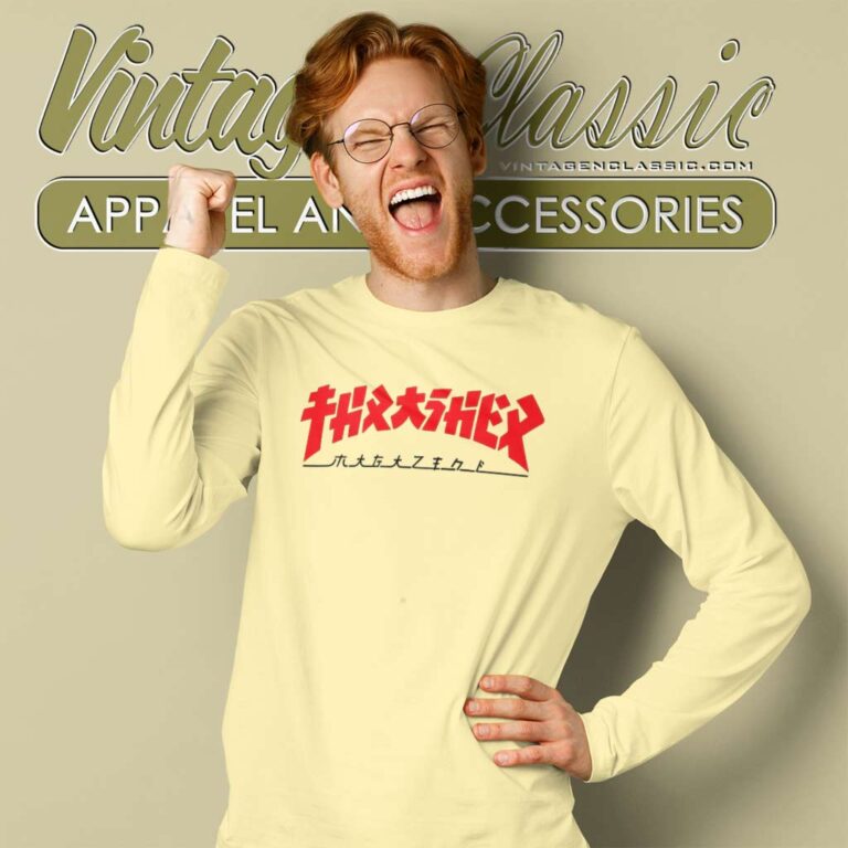 Thrasher Magazine Godzilla Long Sleeve Tee Thrasher Magazine Godzilla Long Sleeve Tee