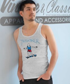 Thrasher Magazine Gonz Blue Tank Top Racerback