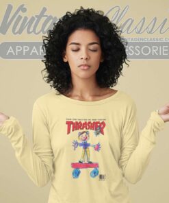 Thrasher Magazine Kid Cover Long Sleeve Tee