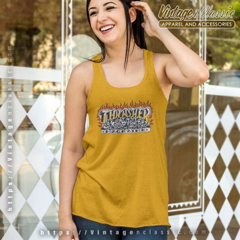 Thrasher Magazine Krak Skulls Tank Top Racerback Thrasher Magazine Krak Skulls Tank Top Racerback