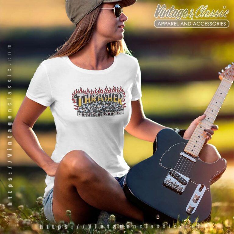 Thrasher Magazine Krak Skulls Women TShirt Thrasher Magazine Krak Skulls Women TShirt