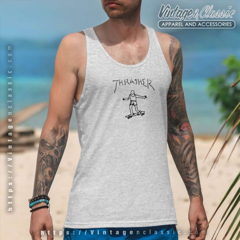 Thrasher Magazine Mark Gonzales Tank Top Racerback Thrasher Magazine Mark Gonzales Tank Top Racerback