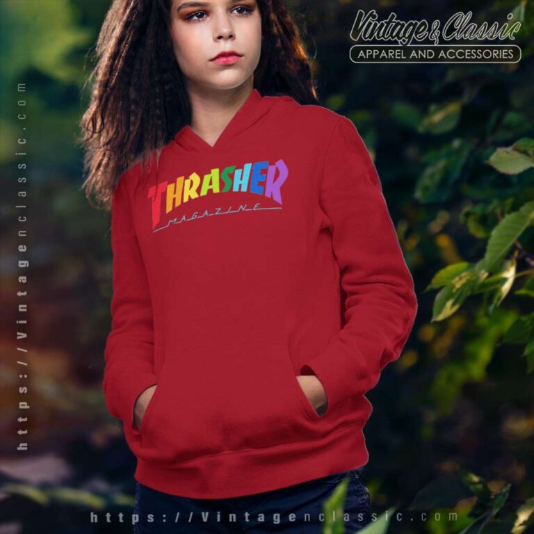 Thrasher Magazine Rainbow Hoodie Thrasher Magazine Rainbow Hoodie