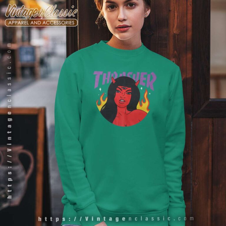 Thrasher Magazine Roja Logo Sweatshirt Thrasher Magazine Roja Logo Sweatshirt