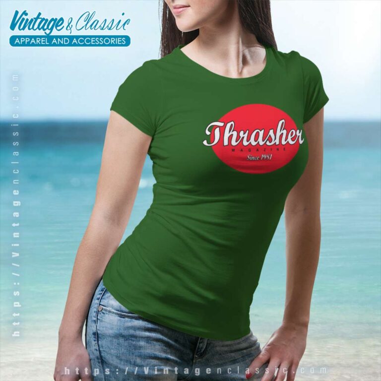 Thrasher Magazine Since 1981 Oval Logo Women TShirt Thrasher Magazine Since 1981 Oval Logo Women TShirt