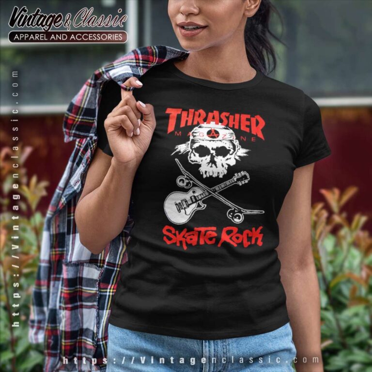 Thrasher Magazine Skate Rock Women TShirt Thrasher Magazine Skate Rock Women TShirt