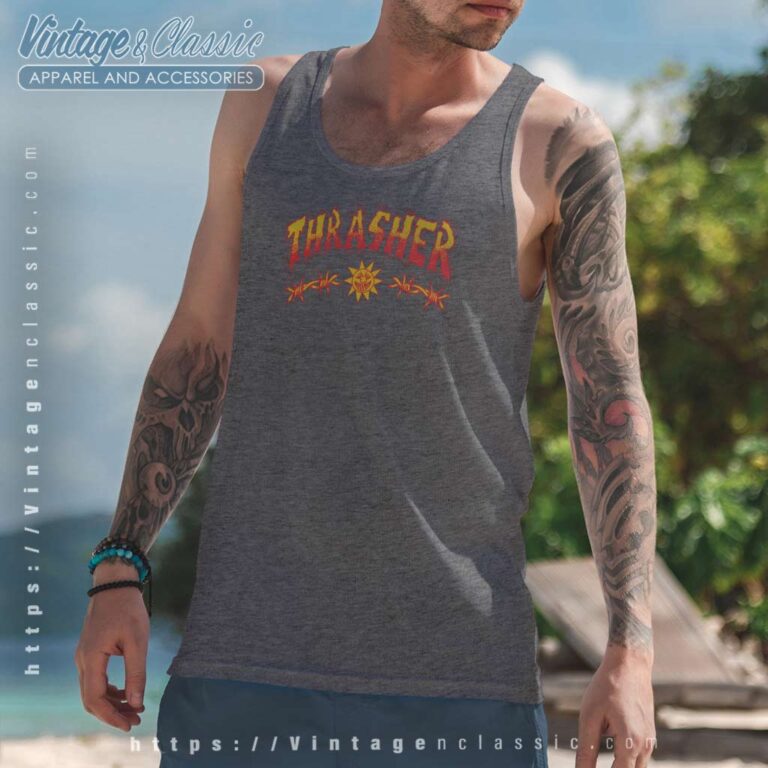 Thrasher Magazine Sketch Tank Top Racerback Thrasher Magazine Sketch Tank Top Racerback