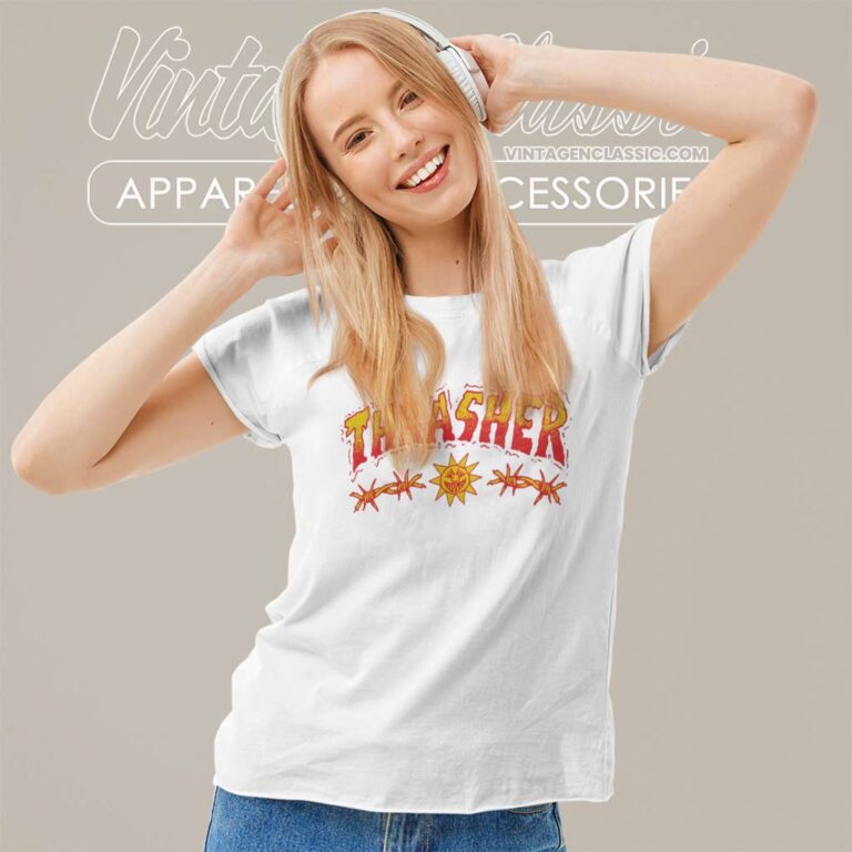 Thrasher Magazine Sketch Women TShirt Thrasher Magazine Sketch Women TShirt