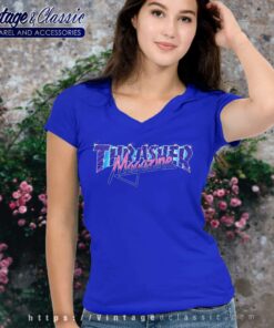 Thrasher Magazine Vice Logo V Neck TShirt