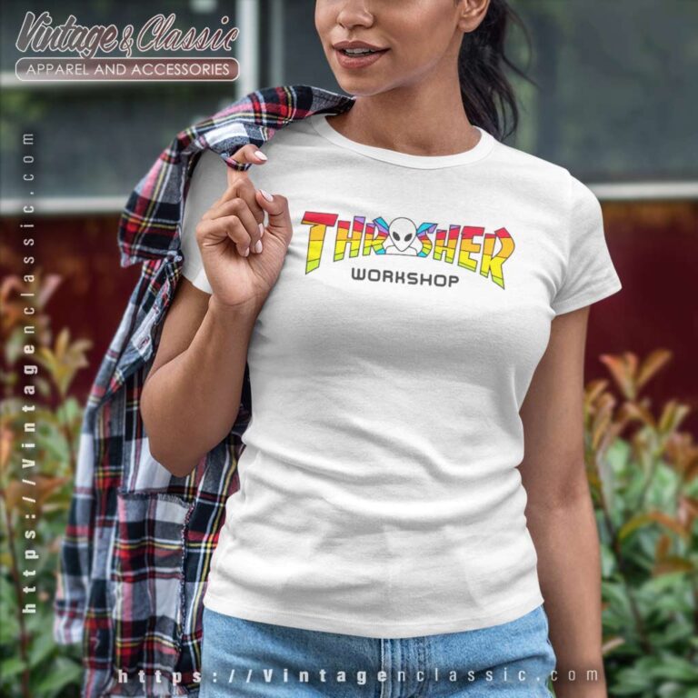 Thrasher Magazine X Aws Spectrum Women TShirt Thrasher Magazine X Aws Spectrum Women TShirt