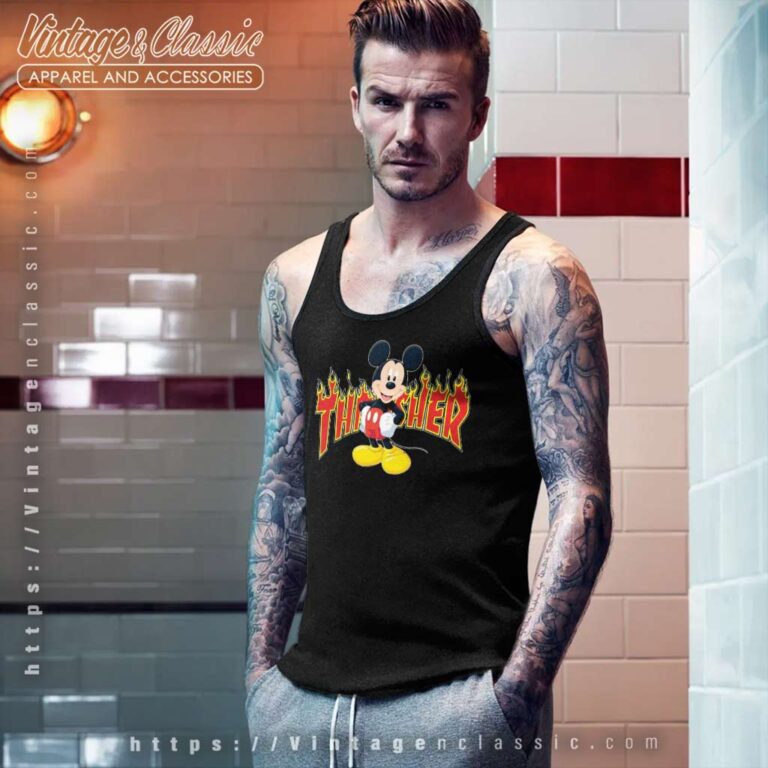 Thrasher Mickey Mouse Tank Top Racerback Thrasher Mickey Mouse Tank Top Racerback