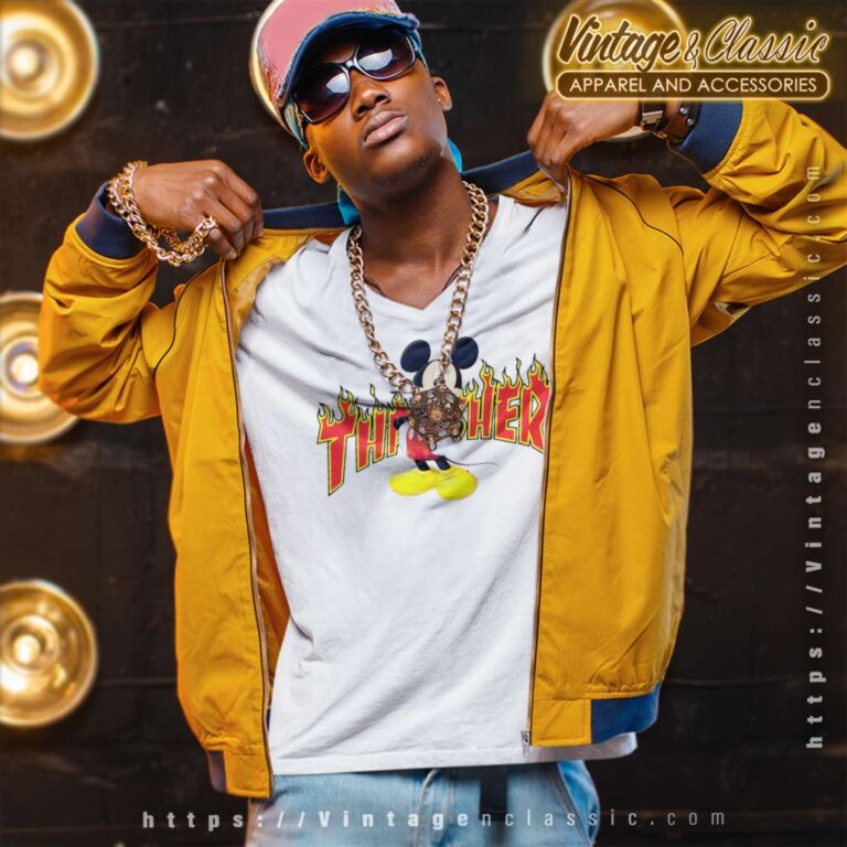 Thrasher Mickey Mouse V Neck TShirt Thrasher Mickey Mouse V Neck TShirt