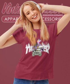 Thrasher Peppa Pig Gangster Shirt Women TShirt