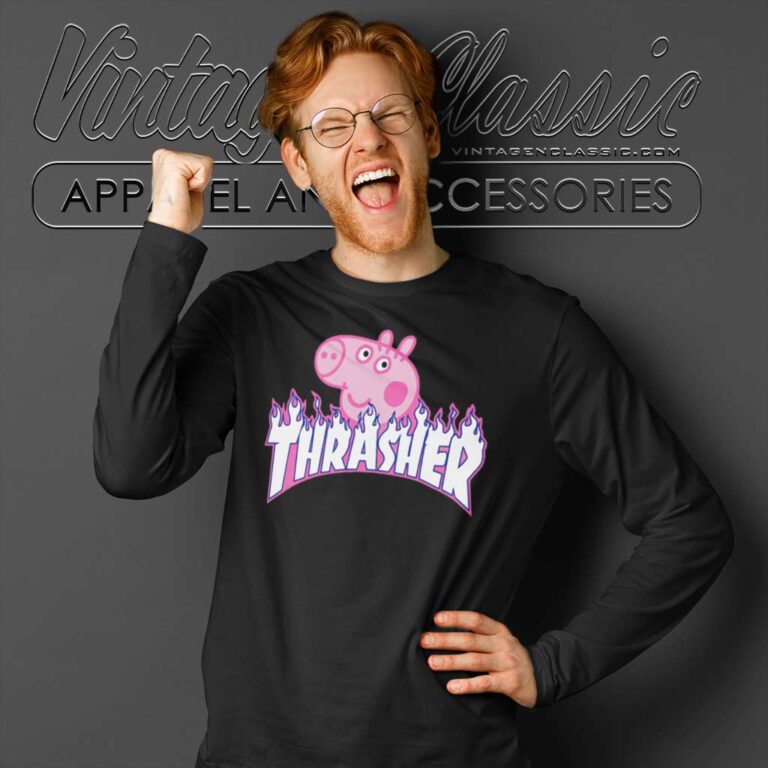 Thrasher Peppa Pig Long Sleeve Tee Thrasher Peppa Pig Long Sleeve Tee