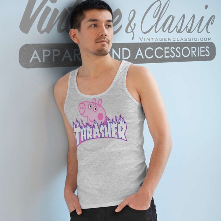 Thrasher Peppa Pig Tank Top Racerback Thrasher Peppa Pig Tank Top Racerback