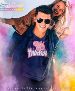 Thrasher Peppa Pig V Neck TShirt
