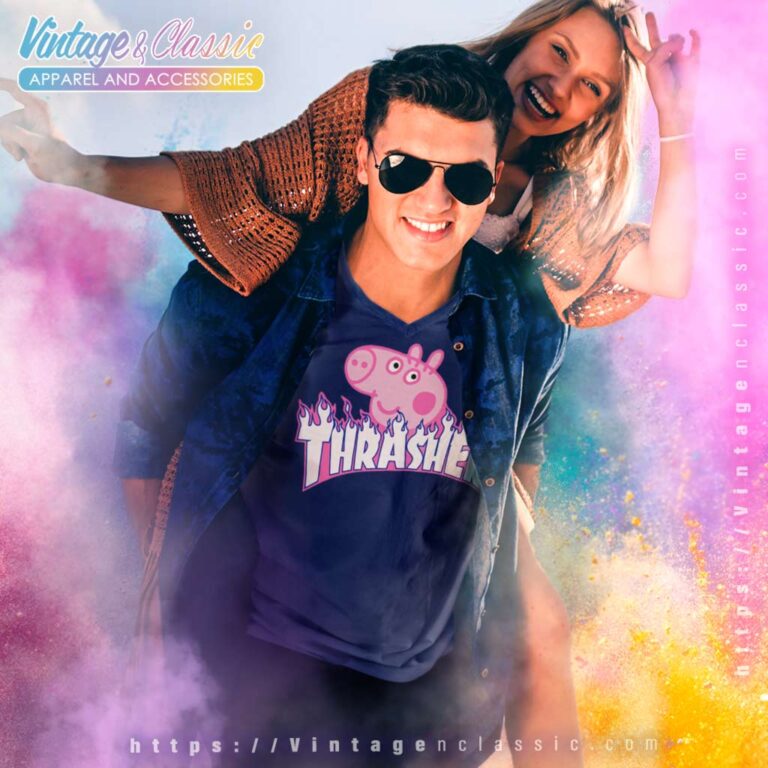 Thrasher Peppa Pig V Neck TShirt Thrasher Peppa Pig V Neck TShirt