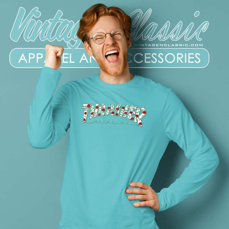 Thrasher Roses Vines Thorns Long Sleeve Tee Thrasher Roses Vines Thorns Long Sleeve Tee