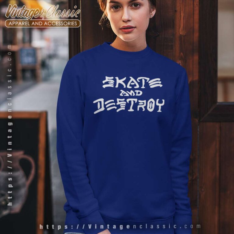 Thrasher Skate And Destroy Sweatshirt Thrasher Skate And Destroy Sweatshirt