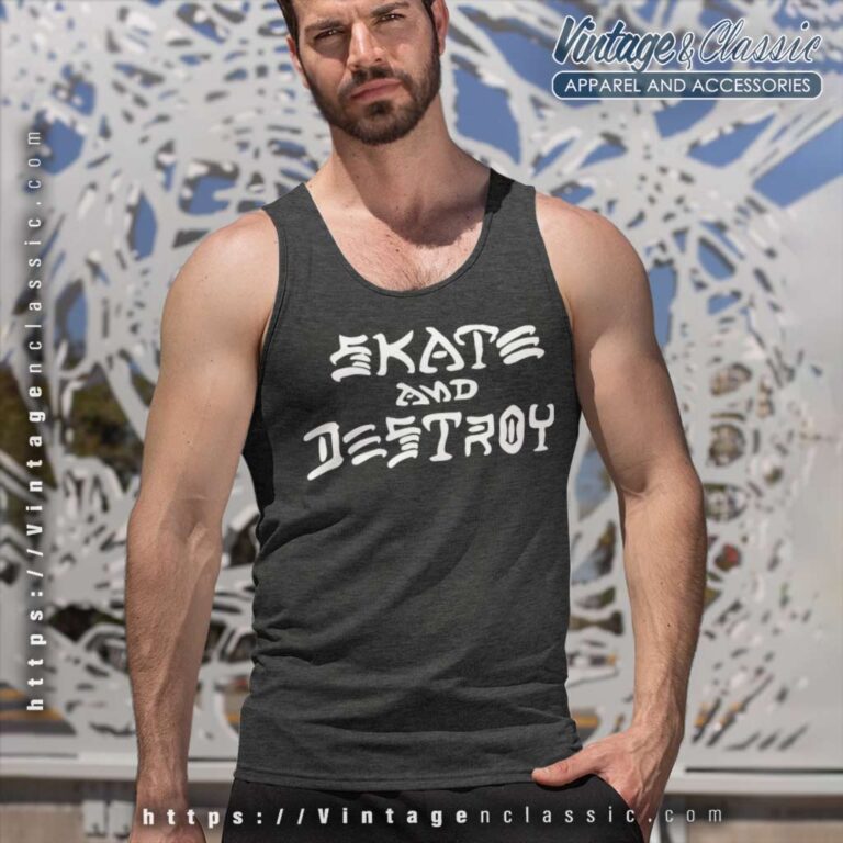 Thrasher Skate And Destroy Tank Top Racerback Thrasher Skate And Destroy Tank Top Racerback
