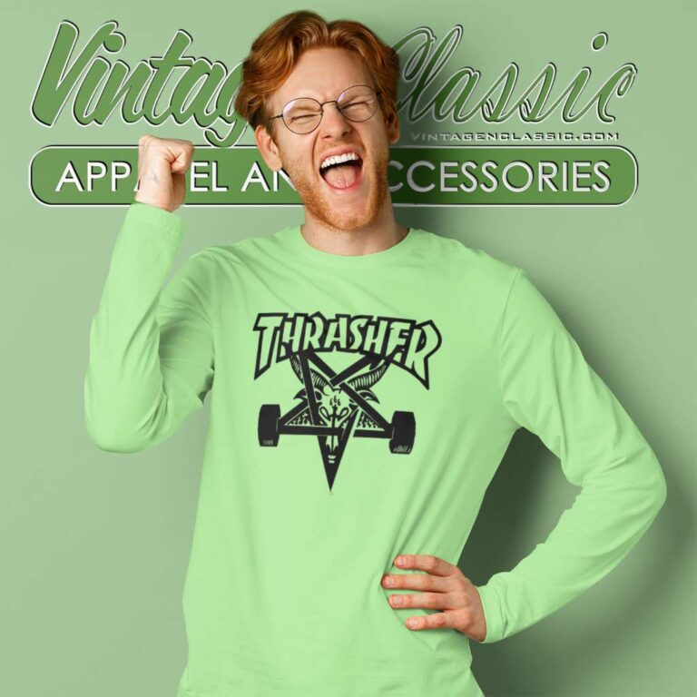 Thrasher Skate Goat Star Long Sleeve Tee Thrasher Skate Goat Star Long Sleeve Tee