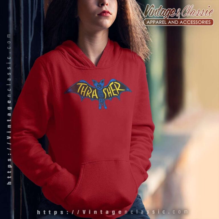 Thrasher Skateboard Magazine Bat Hoodie Thrasher Skateboard Magazine Bat Hoodie