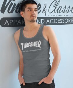 Thrasher Skateboard Magazine Logo Tank Top Racerback