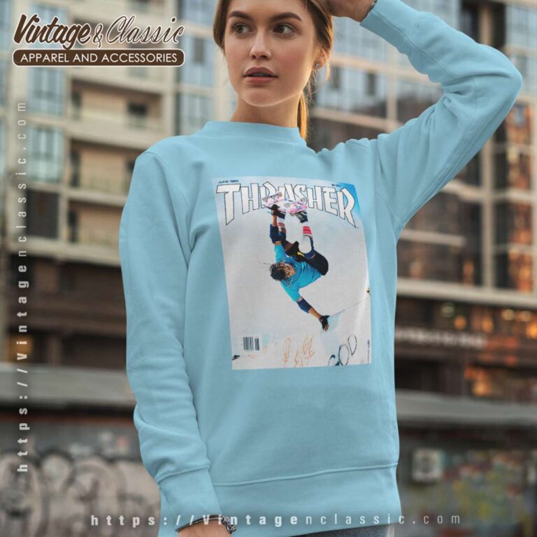 Thrasher Skateboarding Magazine Cover Sweatshirt Thrasher Skateboarding Magazine Cover Sweatshirt