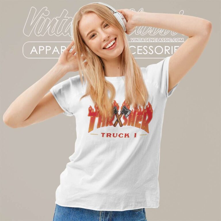 Thrasher Truck 1 Logo Women TShirt Thrasher Truck 1 Logo Women TShirt
