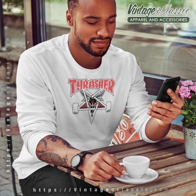 Thrasher Two Tone Skategoat Sweatshirt Thrasher Two Tone Skategoat Sweatshirt