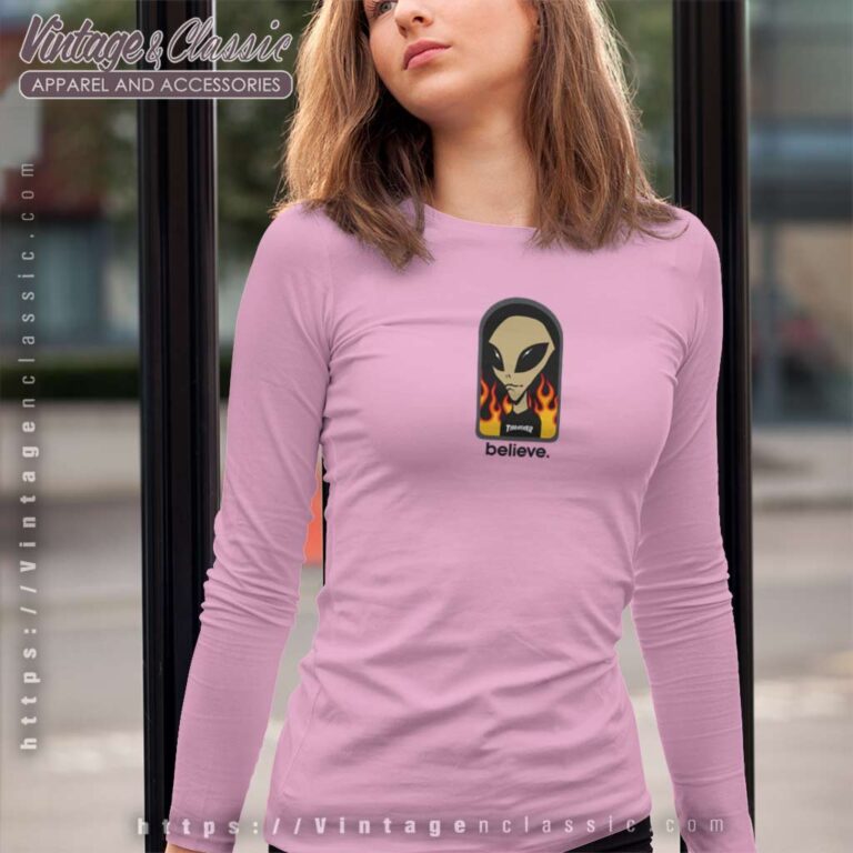 Thrasher X Aws Believe Long Sleeve Tee Thrasher X Aws Believe Long Sleeve Tee