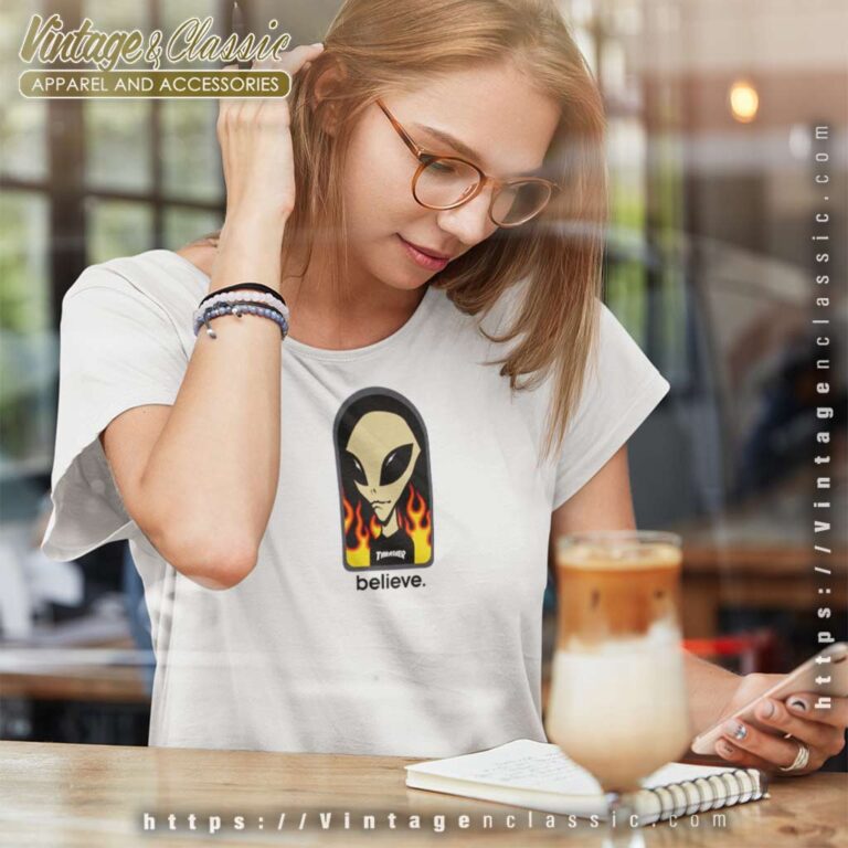 Thrasher X Aws Believe Women TShirt Thrasher X Aws Believe Women TShirt