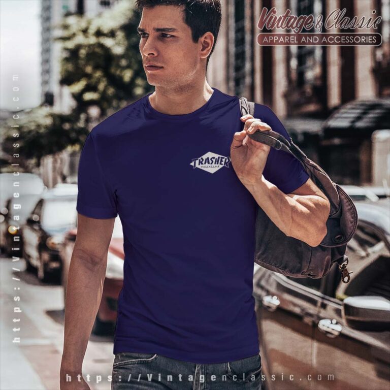 Thrasher X Parra Hurricane Navy T Shirt Thrasher X Parra Hurricane Navy T Shirt