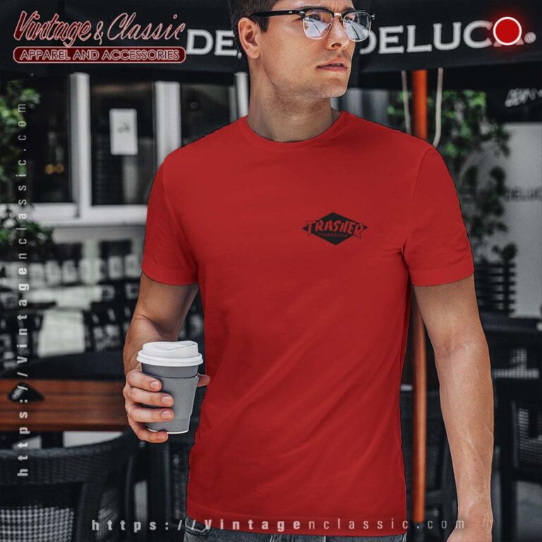 Thrasher X Parra Hurricane Red T Shirt Thrasher X Parra Hurricane Red T Shirt