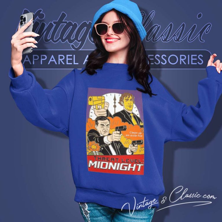 Threat Level Midnight Poster Sweatshirt Threat Level Midnight Poster Sweatshirt