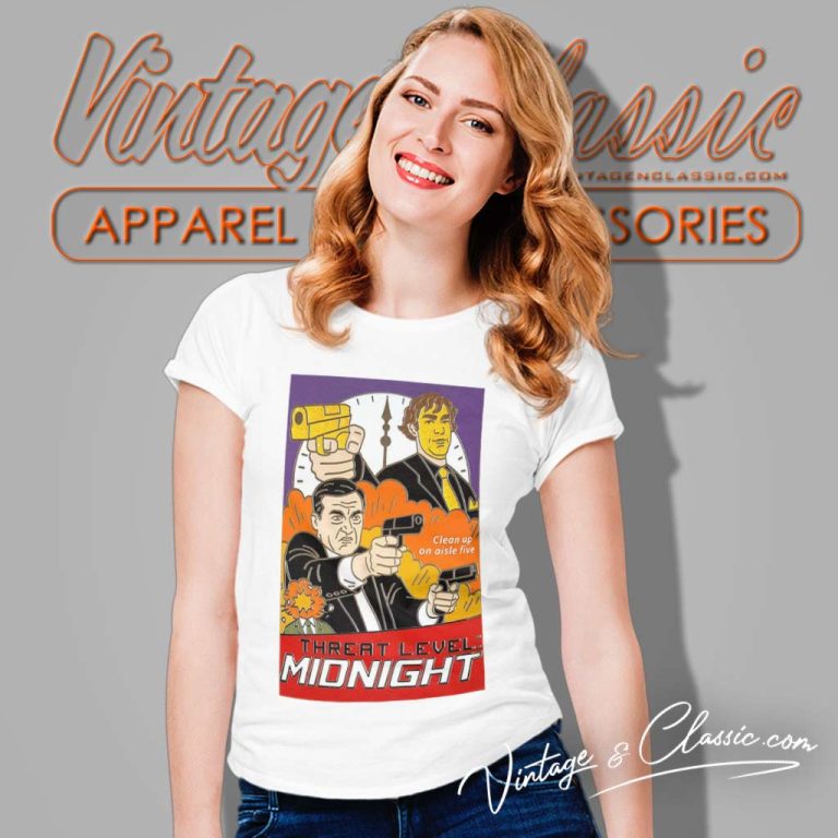 Threat Level Midnight Poster Women TShirt Threat Level Midnight Poster Women TShirt