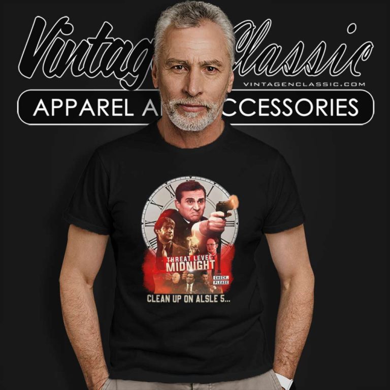 Threat Level Midnight Shirt Clean Up On Alsle 5 T Shirt Threat Level Midnight Shirt Clean Up On Alsle 5 T Shirt