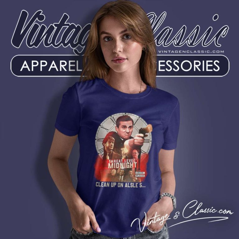 Threat Level Midnight Shirt Clean Up On Alsle 5 Women TShirt Threat Level Midnight Shirt Clean Up On Alsle 5 Women TShirt
