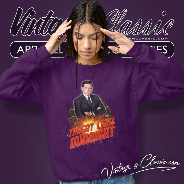 Threat Level Midnight Shirt Michael Scott Sweatshirt Threat Level Midnight Shirt Michael Scott Sweatshirt