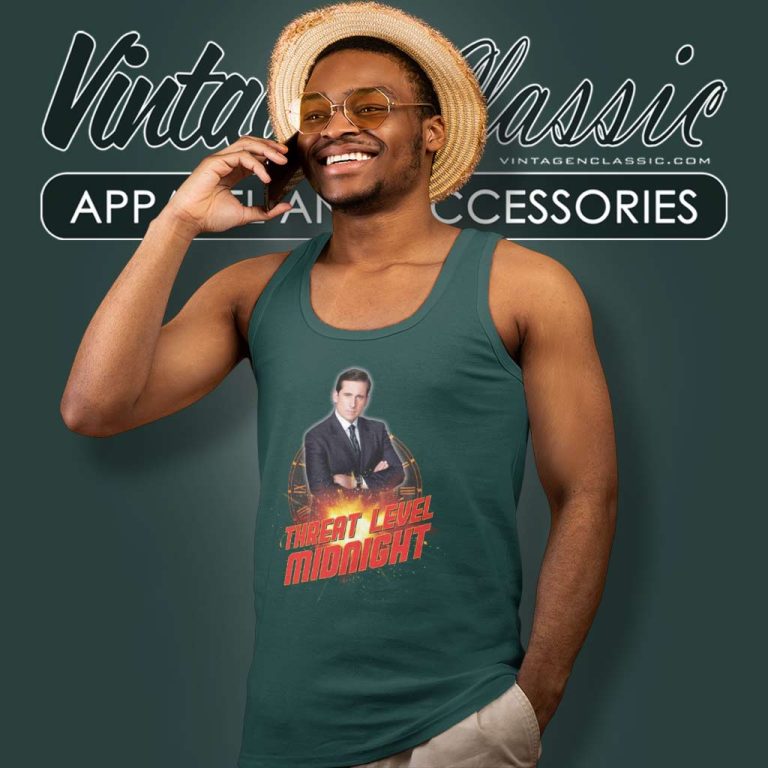 Threat Level Midnight Shirt Michael Scott Tank Top Racerback Threat Level Midnight Shirt Michael Scott Tank Top Racerback