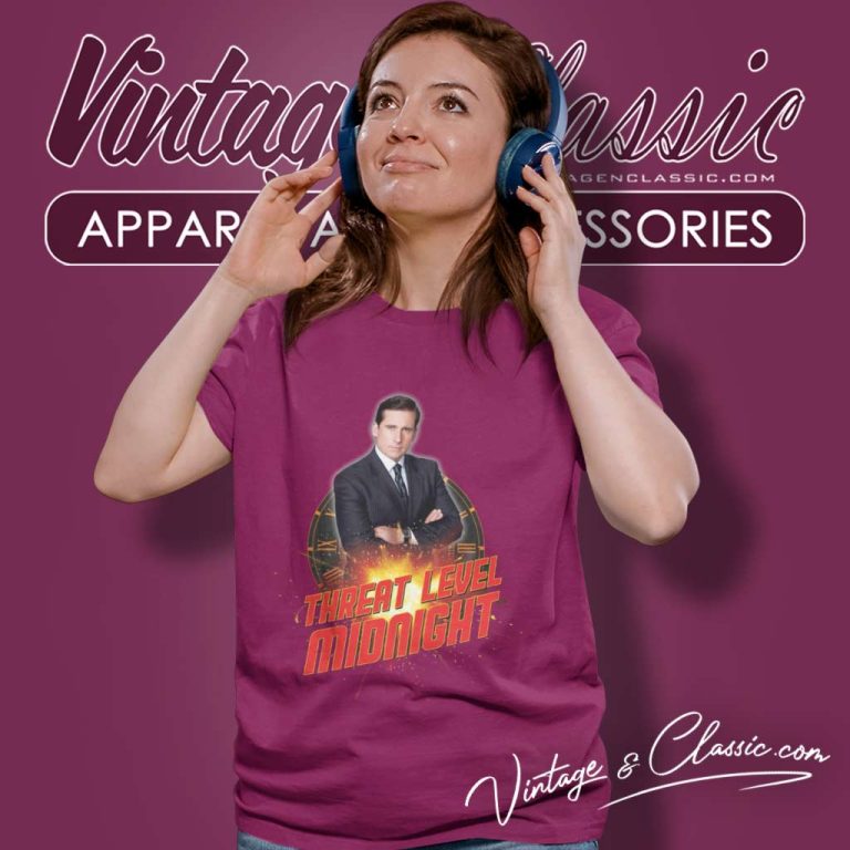 Threat Level Midnight Shirt Michael Scott Women TShirt Threat Level Midnight Shirt Michael Scott Women TShirt