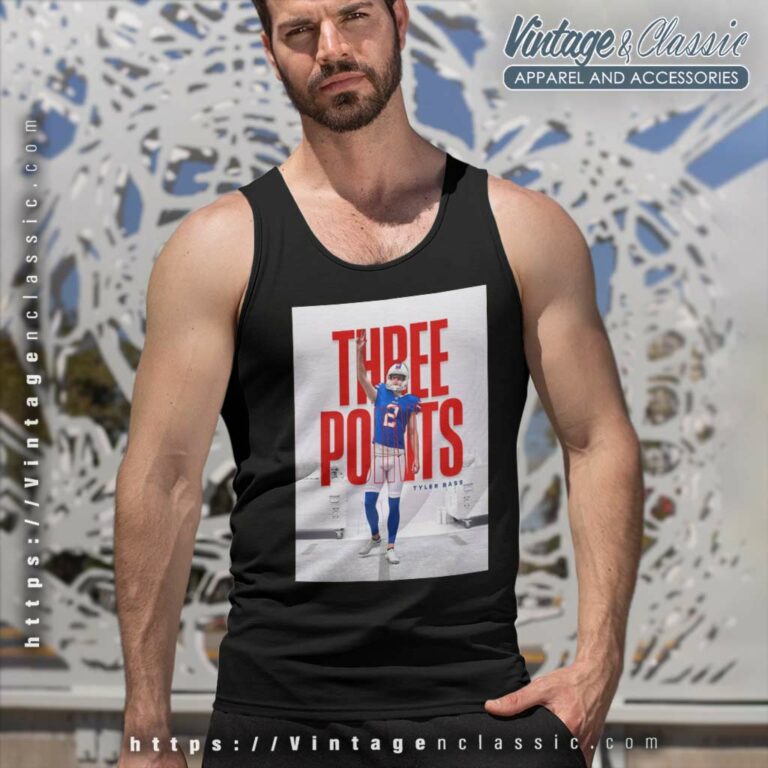 Three Points For Tyler Bass Buffalo Bills Vs New York Jets Tank Top Racerback Three Points For Tyler Bass Buffalo Bills Vs New York Jets Tank Top Racerback