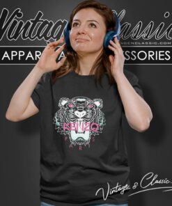 Tiger Kenzo Paris Logo Shirt 5 Tiger Kenzo Paris Logo Women T Shirt