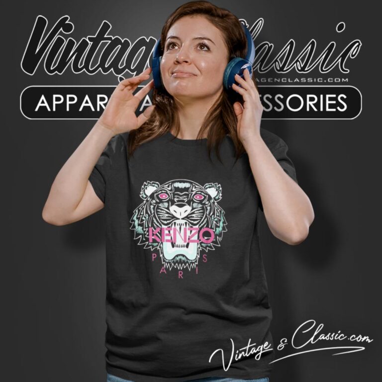 Tiger Kenzo Paris Logo Women T Shirt Tiger Kenzo Paris Logo Women T Shirt