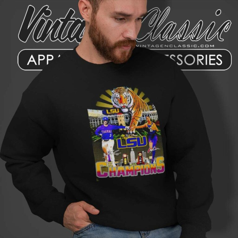 Tigers Lsu Champions Shirt Dylan Crews Vs Angel Reese Signatures Sweatshirt Tigers Lsu Champions Shirt Dylan Crews Vs Angel Reese Signatures Sweatshirt