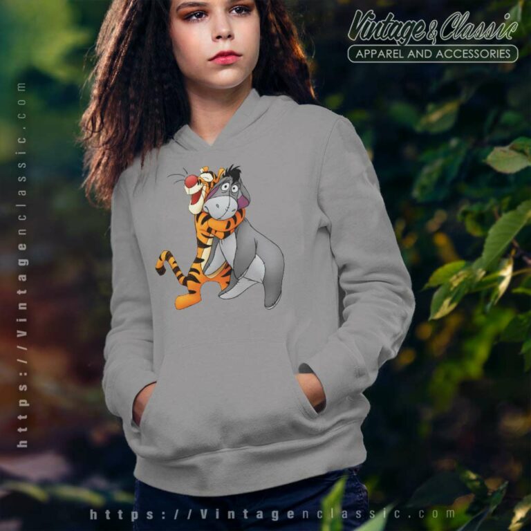 Tigger Hugging Eeyore Winnie The Pooh Hoodie Tigger Hugging Eeyore Winnie The Pooh Hoodie